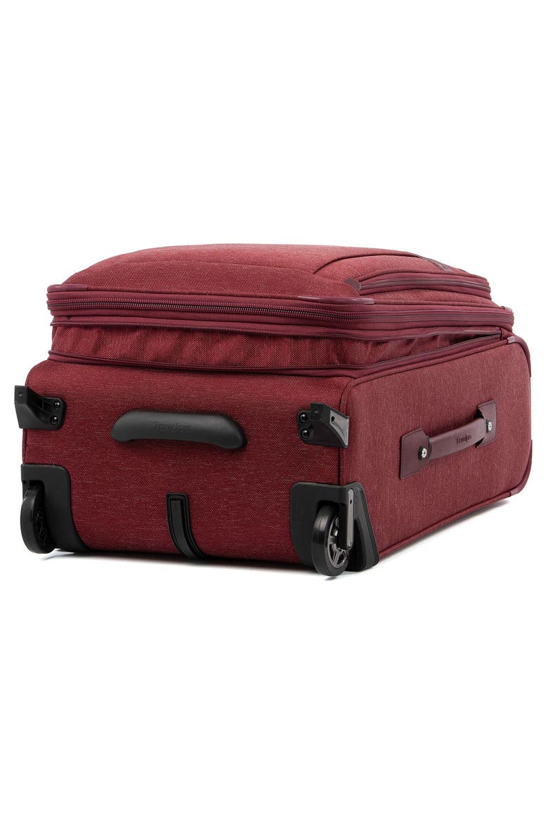 Platinum Elite Softside Expandable 22" Upright Carry On Luggage, Alternate, color, Bordeaux