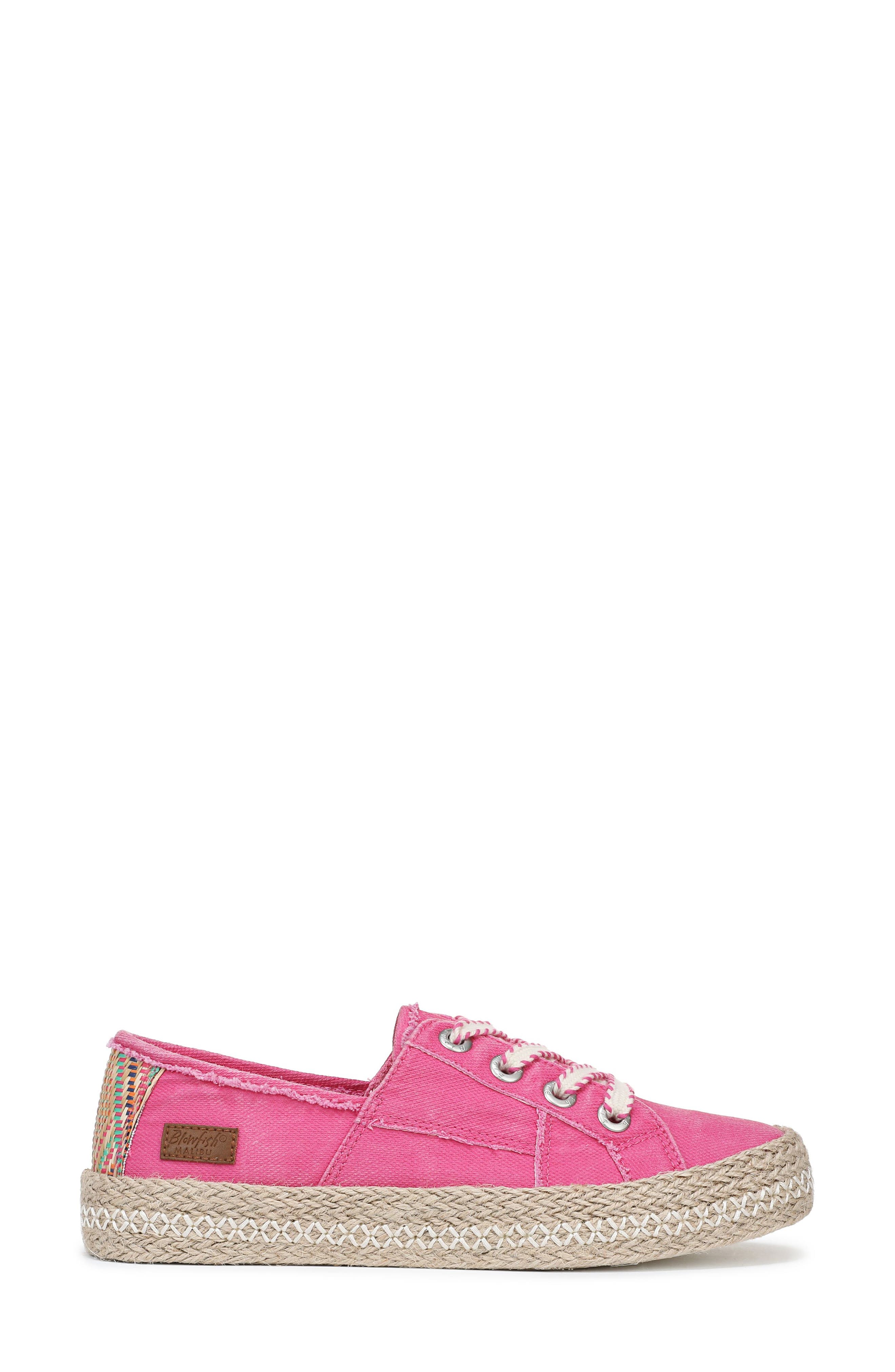 Blowfish Malibu Buenos Espadrille Sole Sneaker, Alternate, color, Pink Glow Canvas