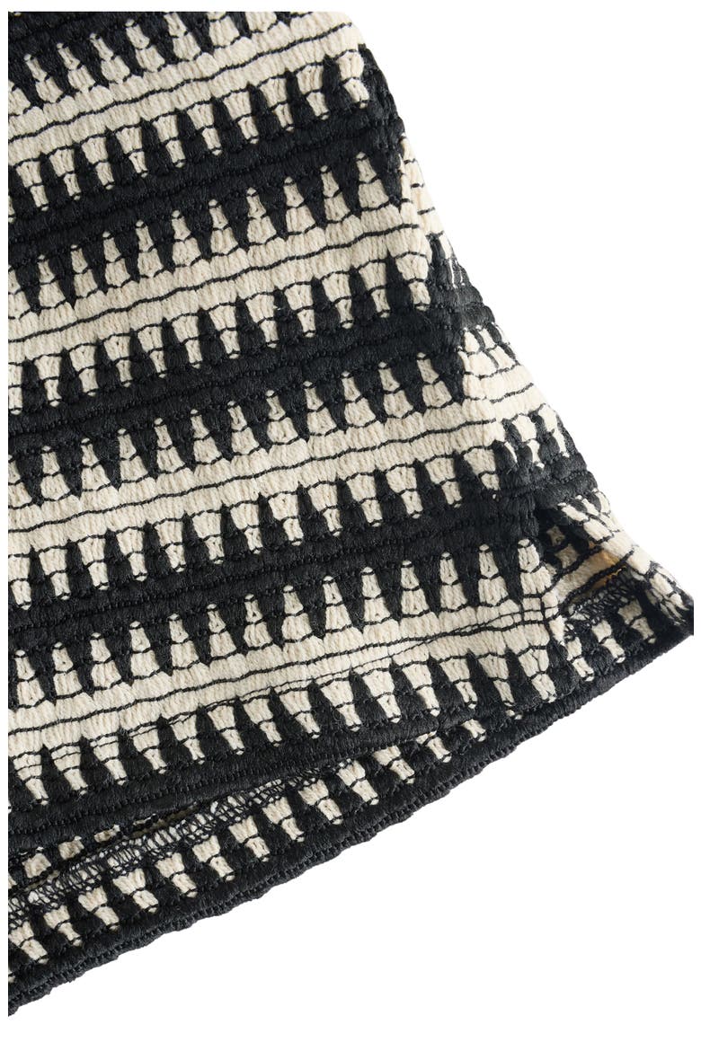 Kids' Stripe Button-Up Shirt, Alternate, color, BLACK