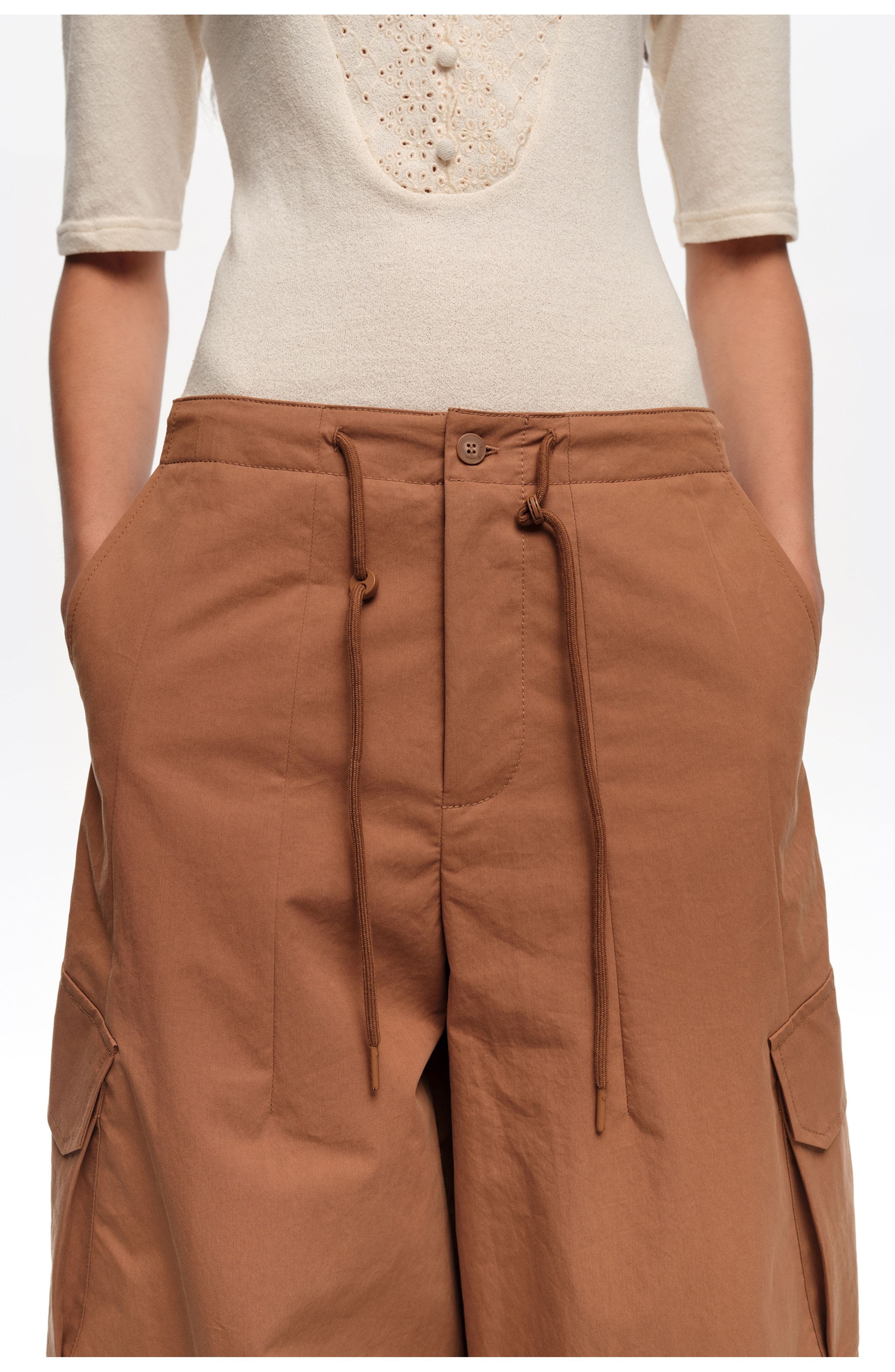Cotton Cargo Trousers - image 2