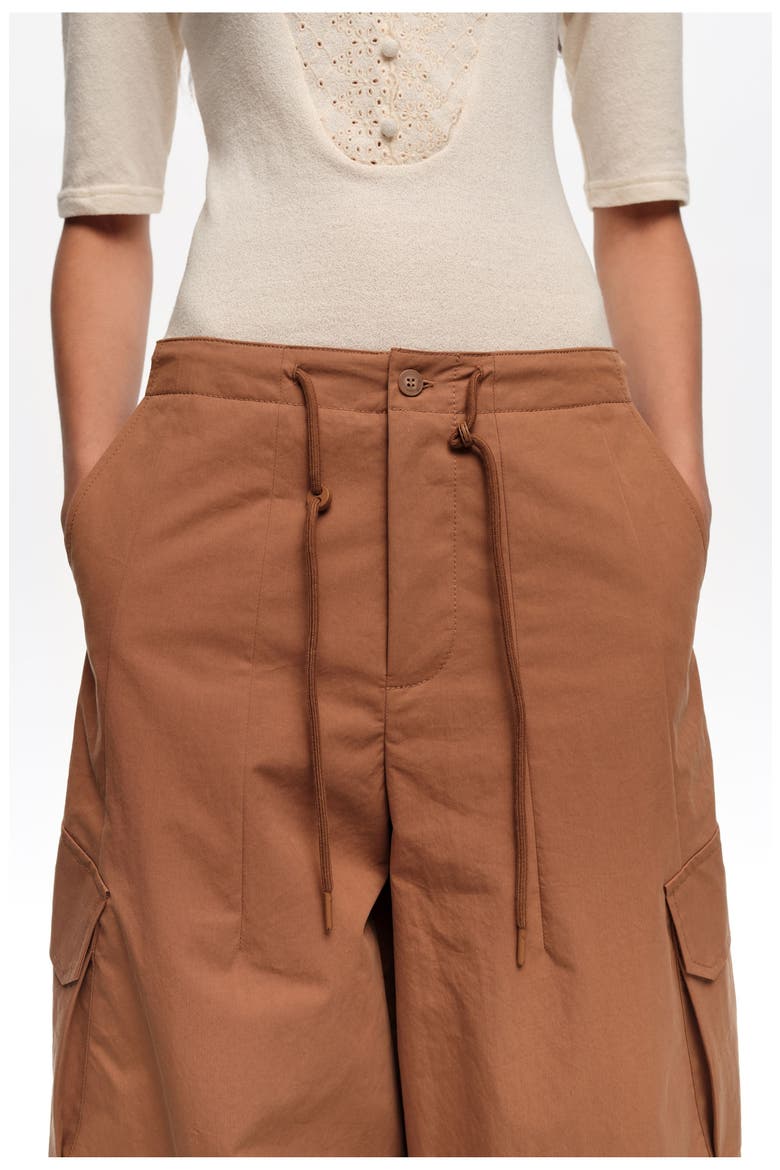 Cotton Cargo Trousers, Alternate, color, LIGHT BROWN