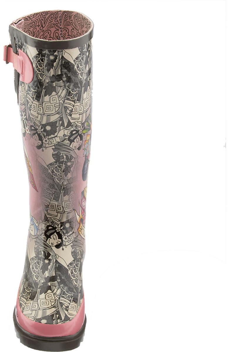 Ed Hardy 'Raine' Rain Boot, Alternate, color,