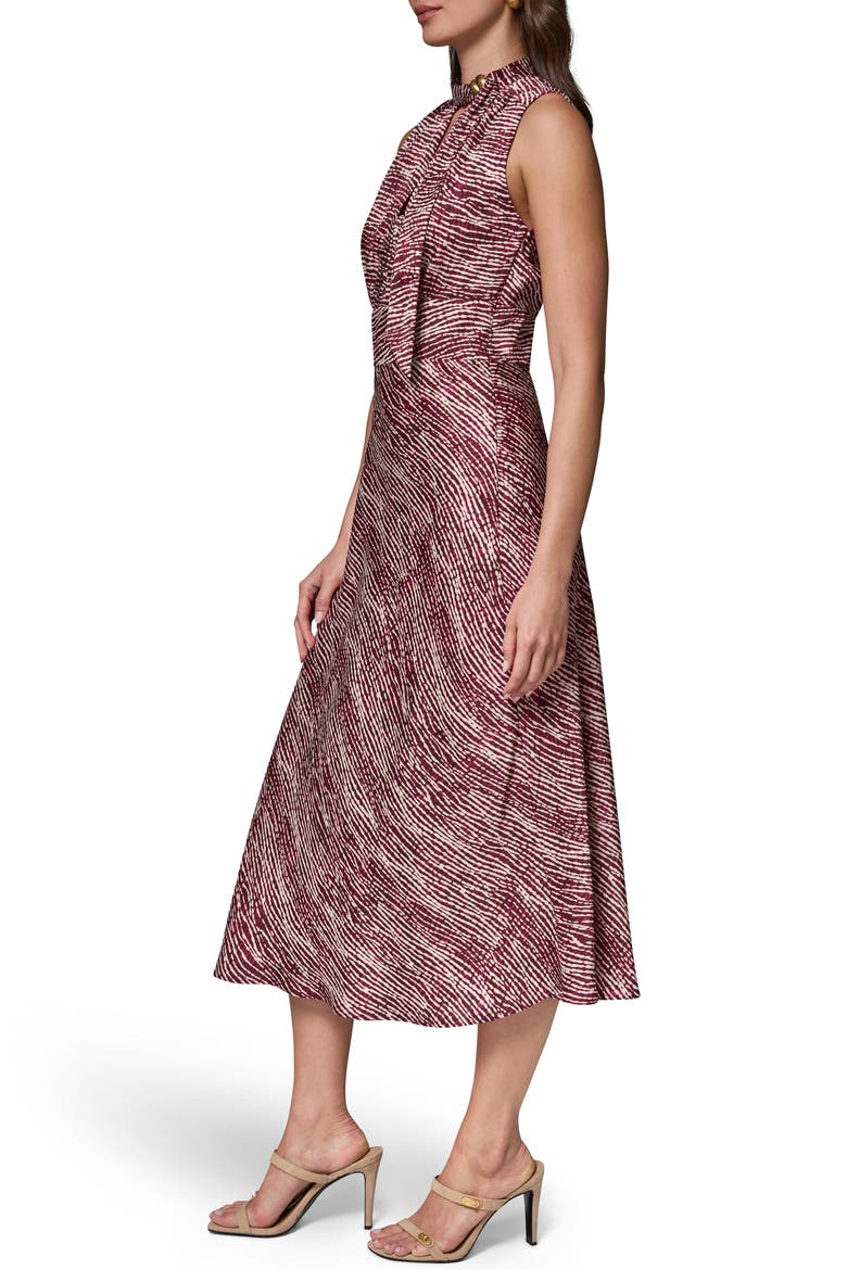 Sleeveless Midi Dress, Alternate, color, PRUNE MULT