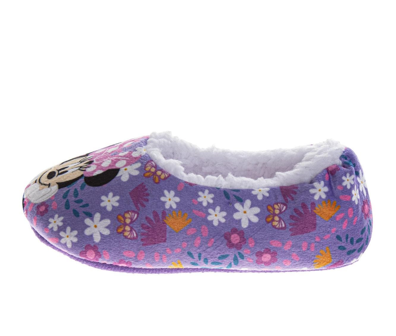 Disney Minnie Mouse Slippers, Alternate, color, Purple