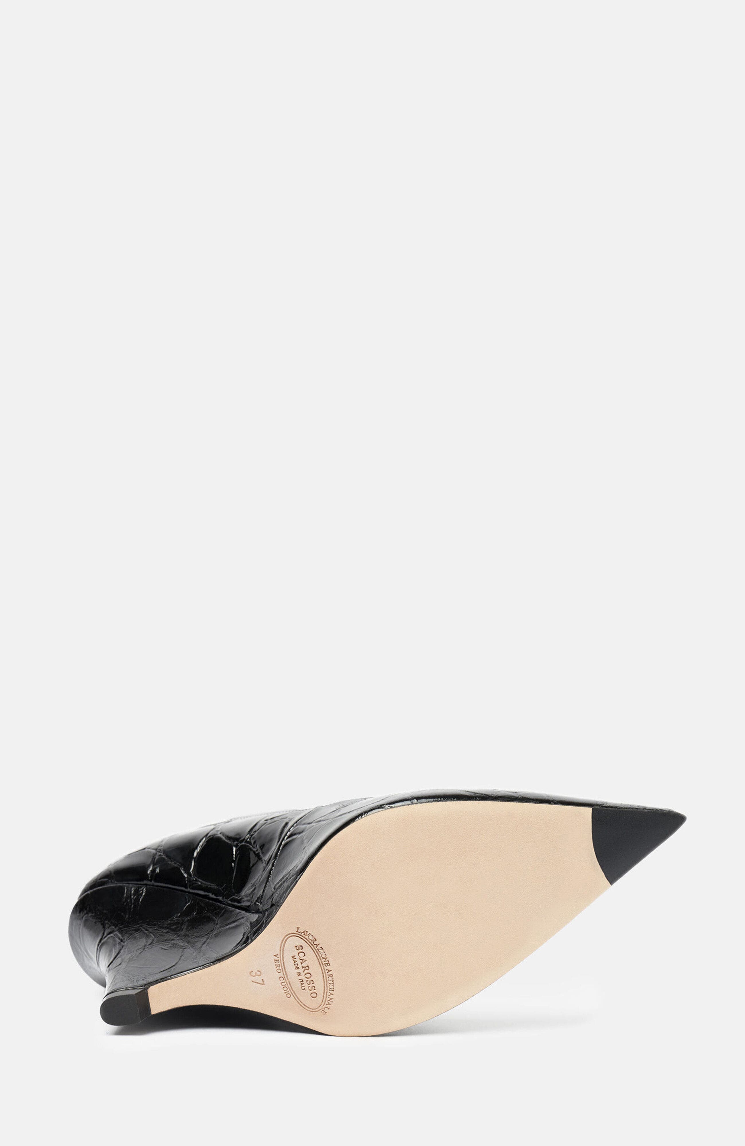 Marta III High Heels, Alternate, color, Black - Croco-Printed Calf