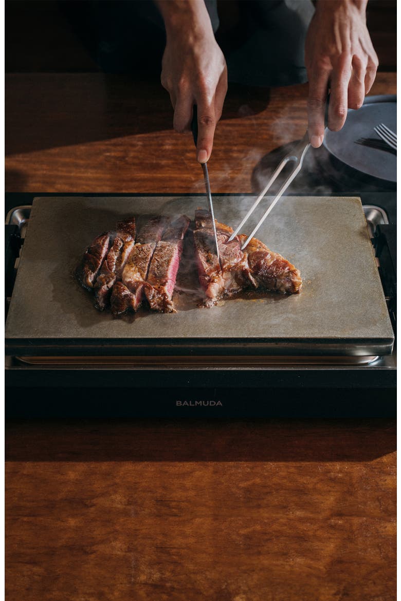 The Teppanyaki Steel-Clad Griddle, Alternate, color, BLACK