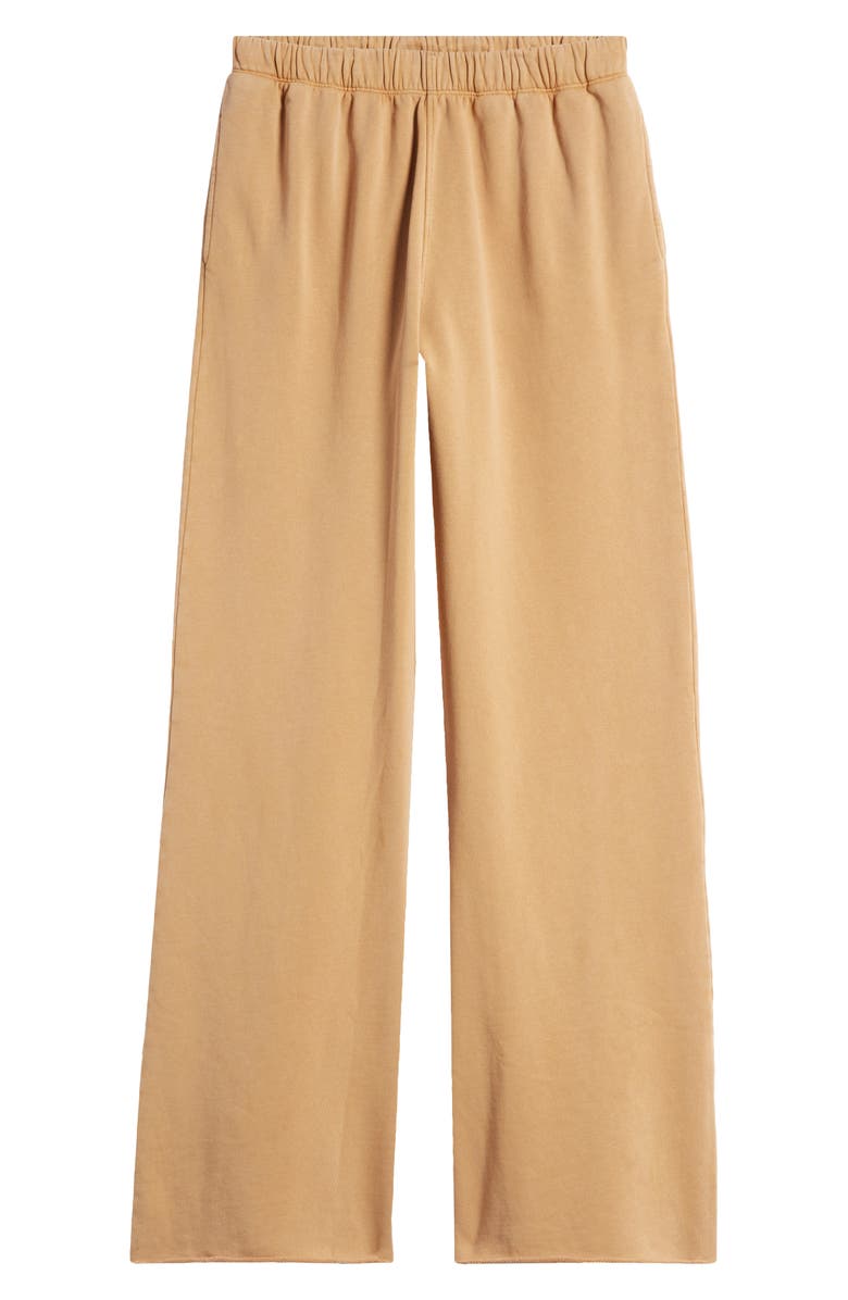 Re/Done Wide Leg Organic Cotton Sweatpants, Alternate, color, 