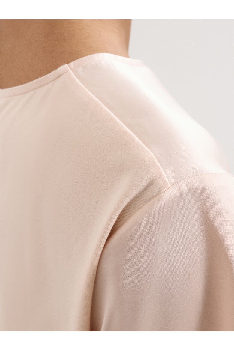 Francesca Satin Top, Alternate, color, Pale Pink