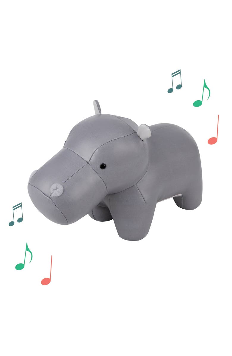 Little Big Friends Musical Animals - Hippo, Plush Baby Music Box, Nursery Toy, Main, color, Grey