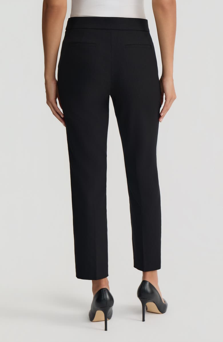 KASPER The Audrey Pull-On Straight Leg Pants, Alternate, color, Black