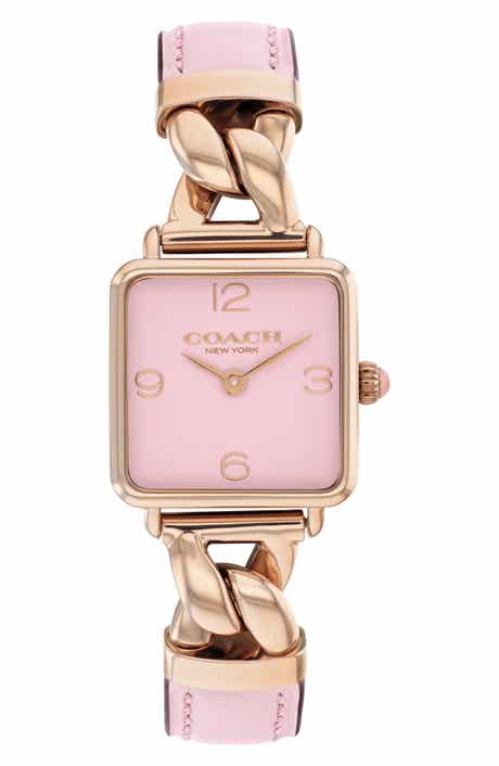 COACH cass square bracelet watch, 22mm x 22mm