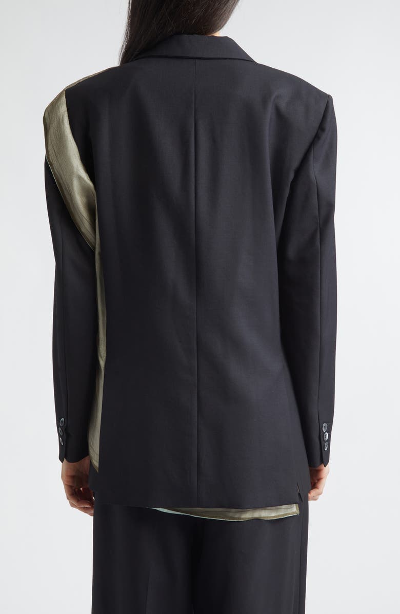 Magliano Manifesto Silk Scarf Wool Sport Coat, Alternate, color, Black