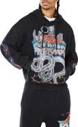 True Religion Snake Bite Graphic Crystal Hoodie
