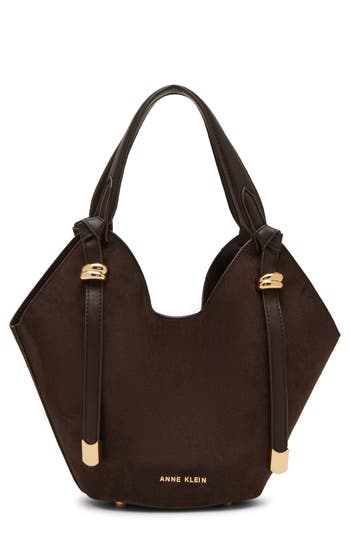 Anne Klein Midi Tote Bag In Brown