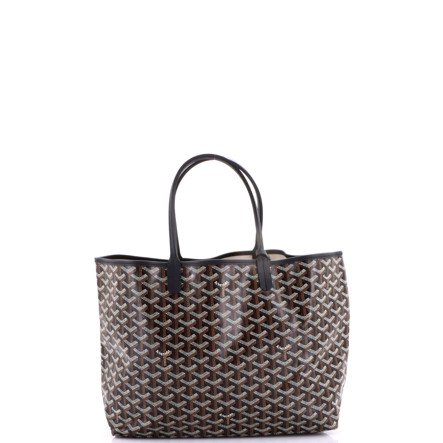 Pre-Owned Goyard Saint Louis Tote Coated Canvas PM, Alternate, color, Black