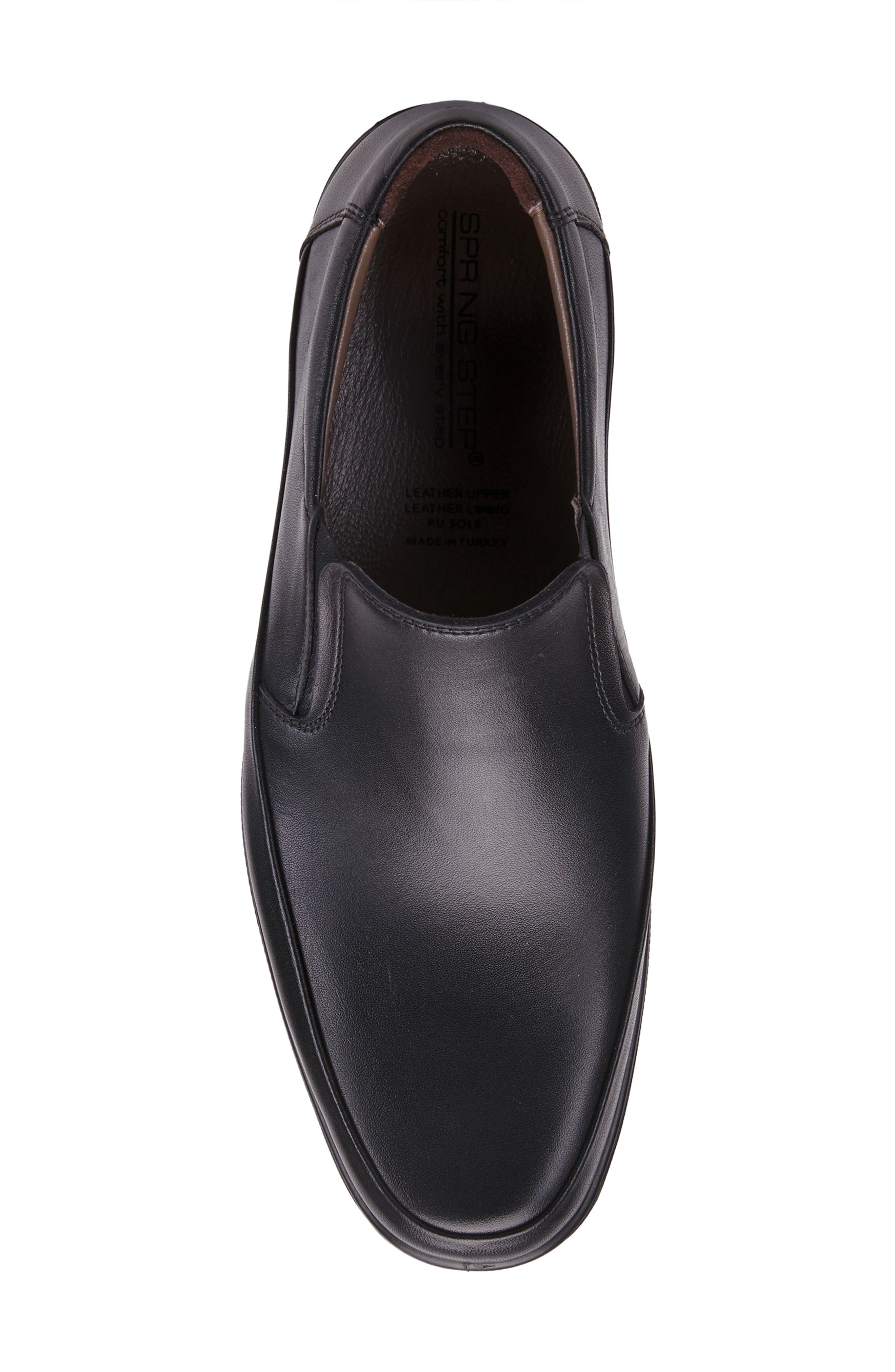 Spring Step Felix Leather Loafer, Alternate, color, Black