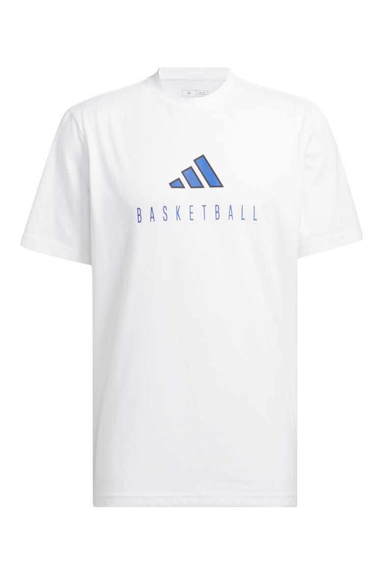 Worldwide Hoops Cotton Blend Graphic Tee, Alternate, color, WHITE