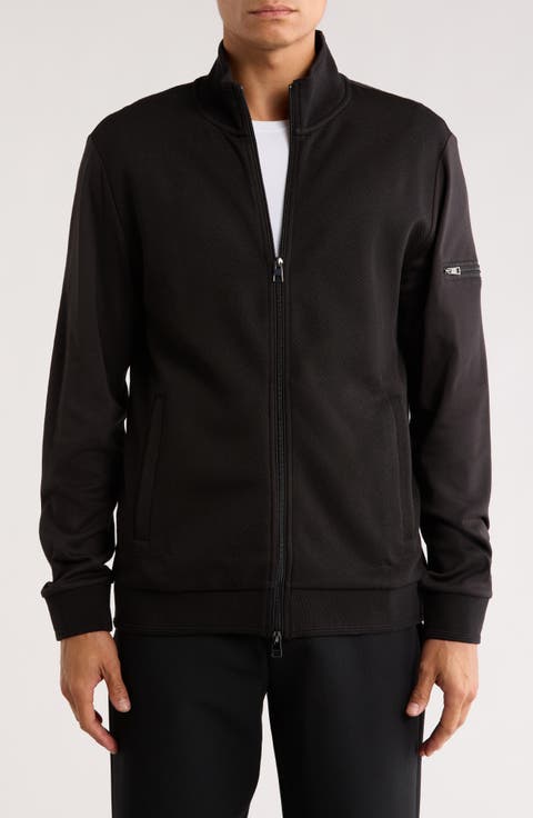 Stretch Knit Full Zip Jacket