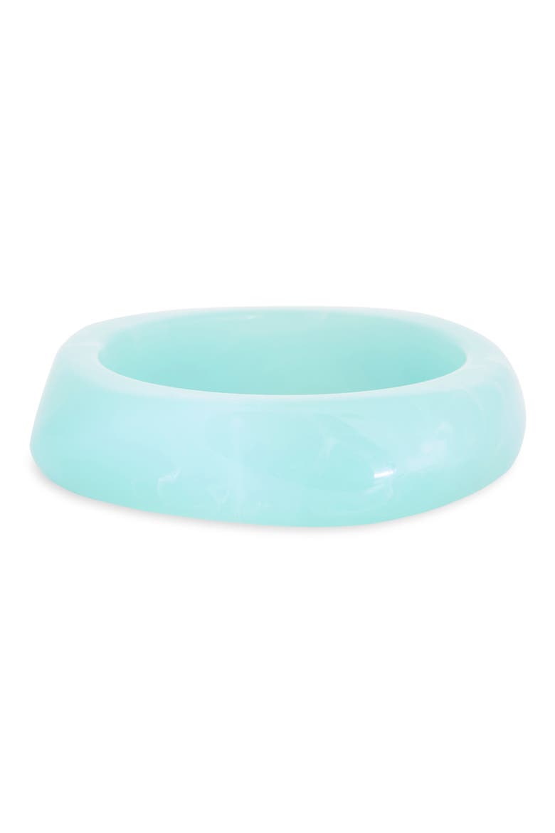 Chunky Resin Bangle Bracelet, Main, color, AQUA