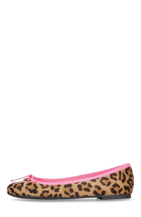 Round Toe Leopard Ballet Flat