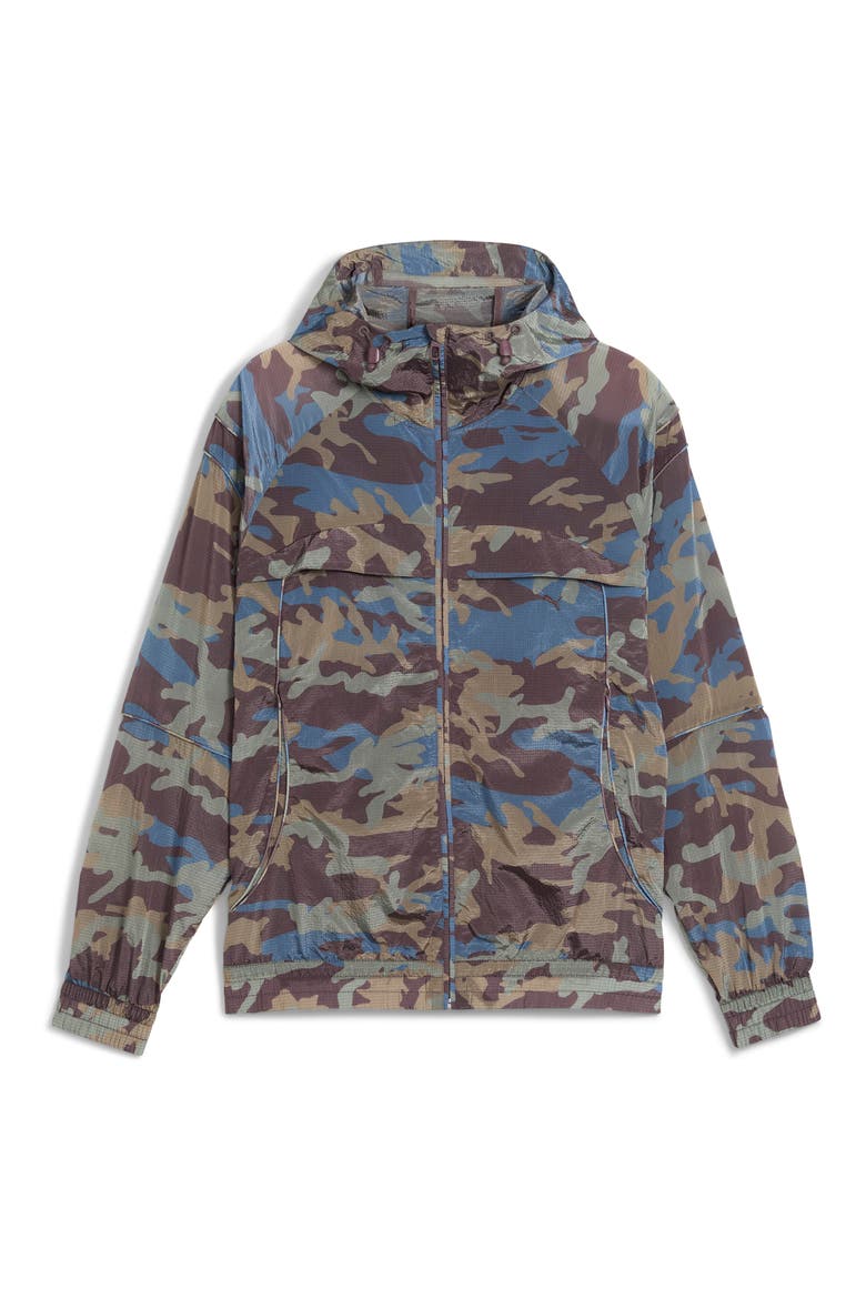 CLRT Camo Hooded Zip Jacket, Alternate, color, RAISIN