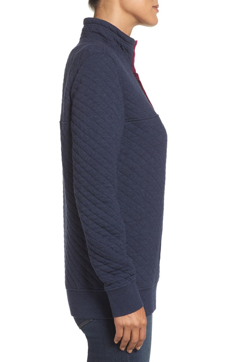 Snap-T® Quilted Pullover, Alternate, color, NAVY BLUE