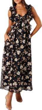 Petal & Pup Lucah Floral Ruffle Maxi Dress