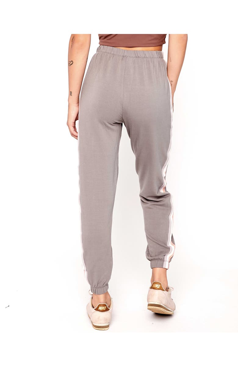 Rebody Active Homebase Fleece Sweatpants, Alternate, color, Sage/Stripe