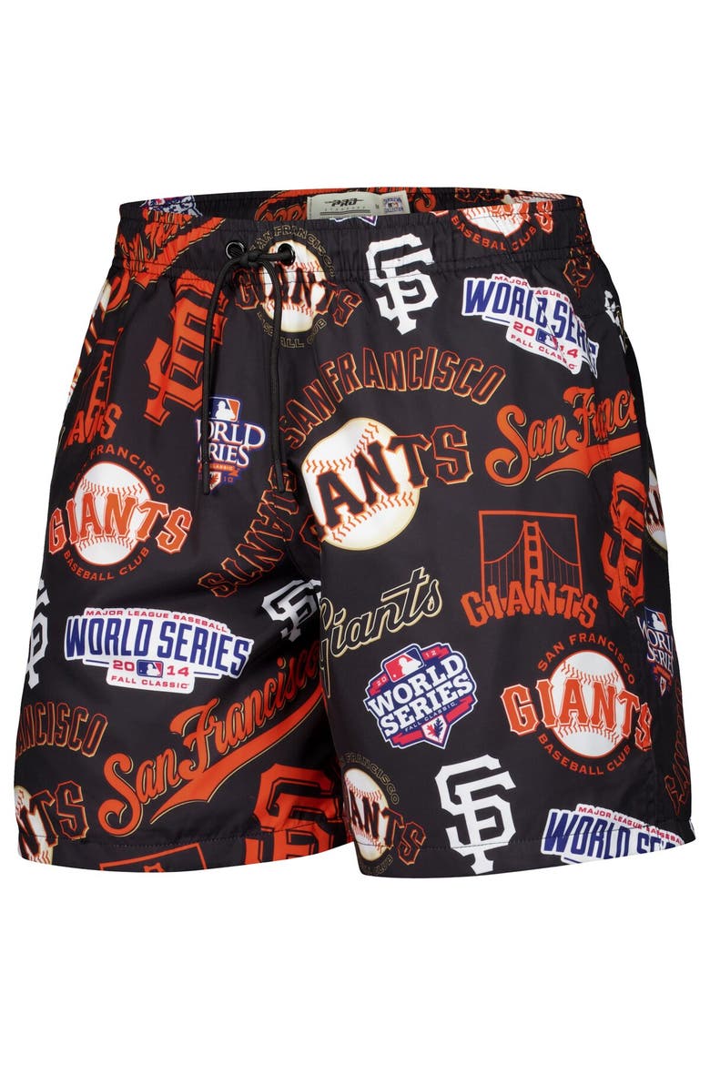 Men's Pro Standard Black San Francisco Giants Toss Logo Woven Shorts, Alternate, color, Black