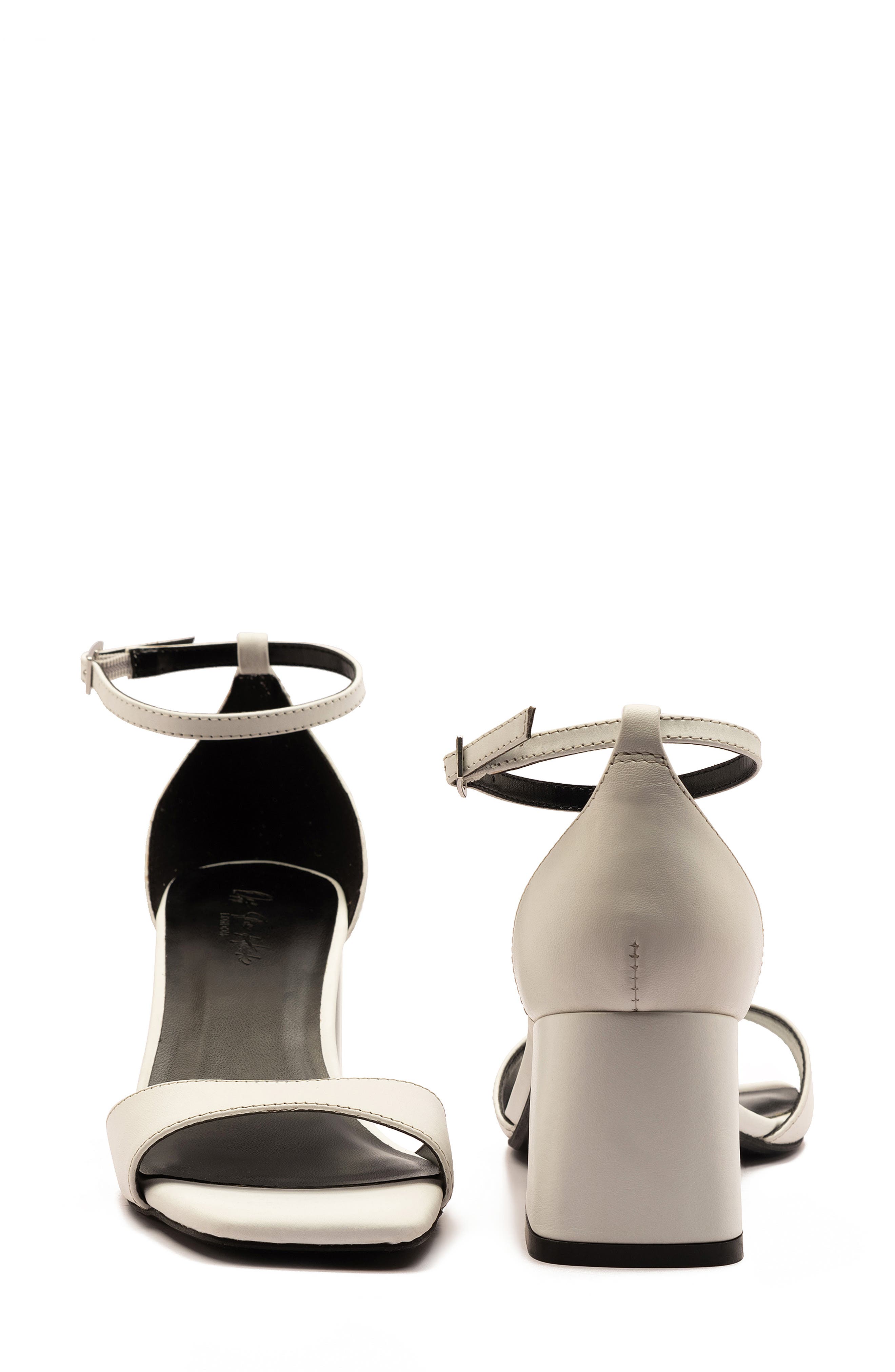 OFF THE HOOK LONDON Knightsbridge Block Heel Sandal, Alternate, color, White