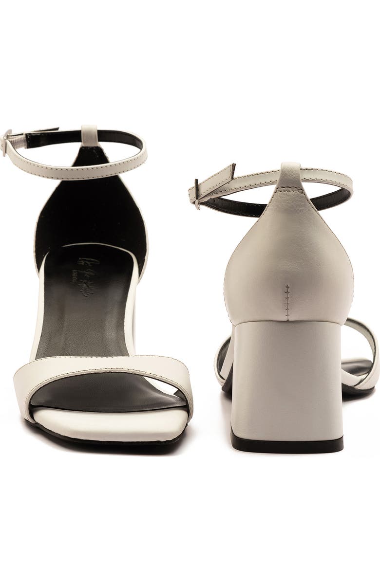 OFF THE HOOK LONDON Knightsbridge Block Heel Sandal, Alternate, color, White