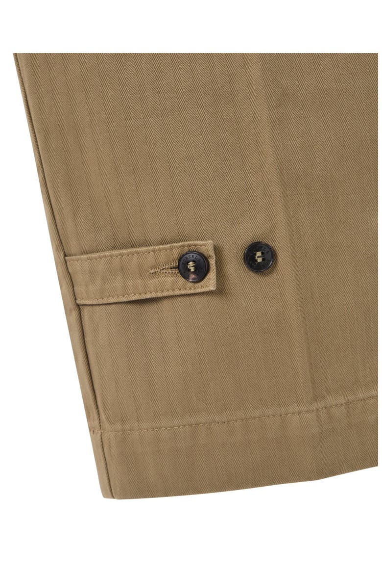 Thomas Herringbone Cotton Trousers, Alternate, color, OLIVE