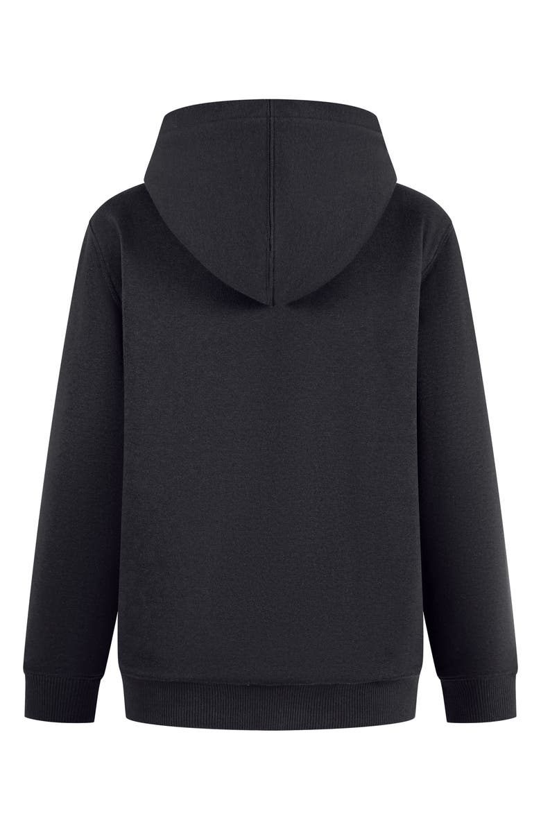 Quiksilver Kids' High Pile Fleece Lined Full Zip Hoodie, Alternate, color, Black