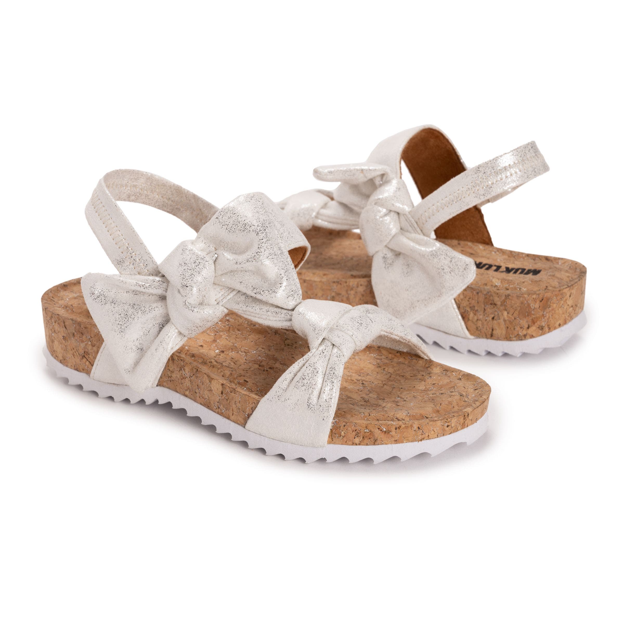 MUK LUKS Pansy Sandal, Alternate, color, Silver