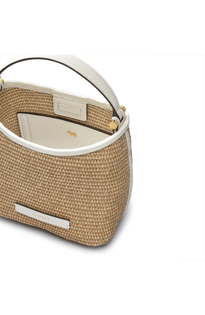 Radley Bathurst Mews - Raffia Small Open Top Satchel Bag, Alternate, color,