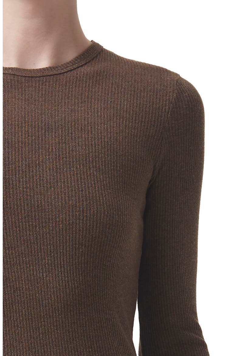 Delphi Slim Fit Ribbed T-Shirt, Alternate, color, SHROOM