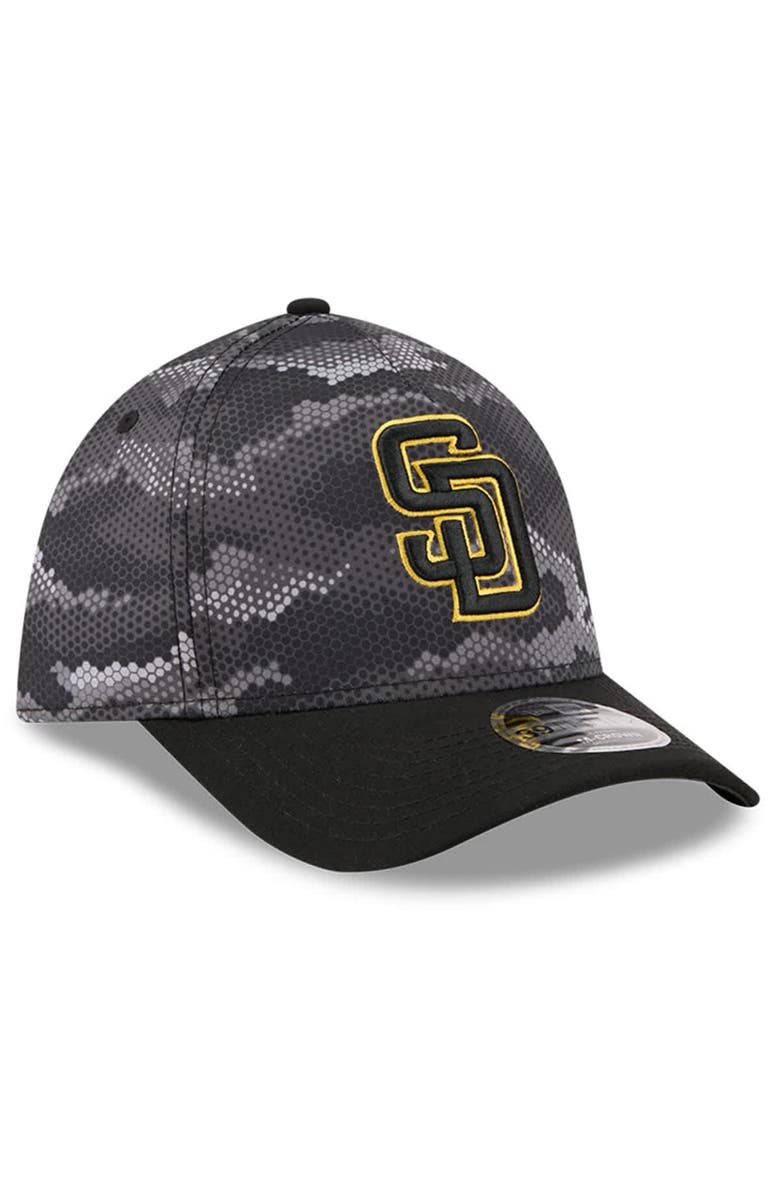 New Era Men's New Era Black San Diego Padres Camo 39THIRTY A-Frame Flex Hat, Alternate, color, Black
