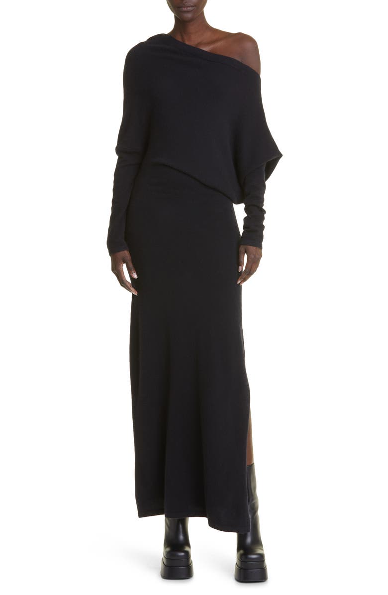 Altuzarra Kasos One-Shoulder Cashmere Knit Dress, Main, color, 