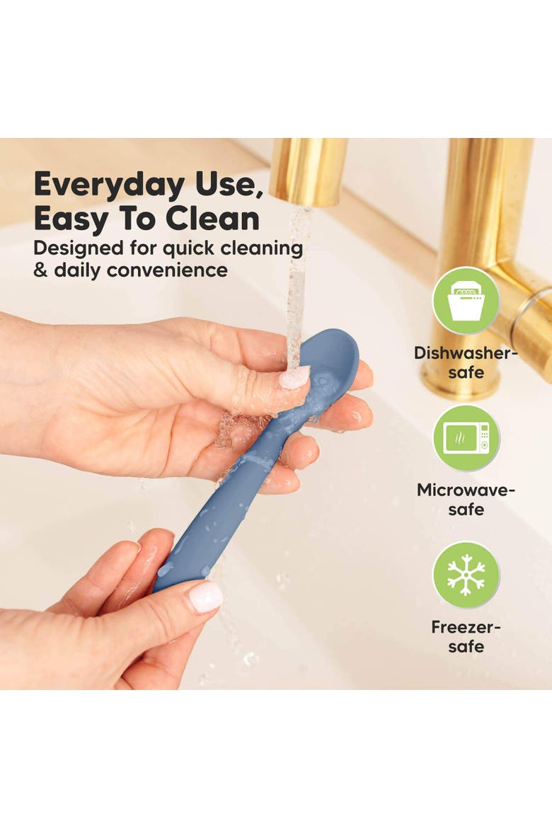 6-Pack Prep Baby Spoons, Alternate, color, Slate