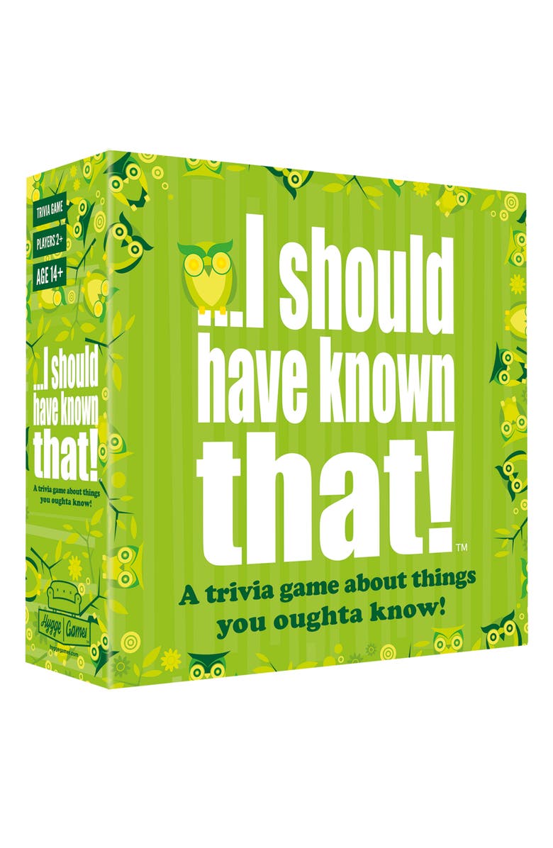 HYGGE GAMES I Should Have Known That Party Trivia Card Game, Alternate, color, Green