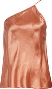 Rick Owens One-Shoulder Satin Top