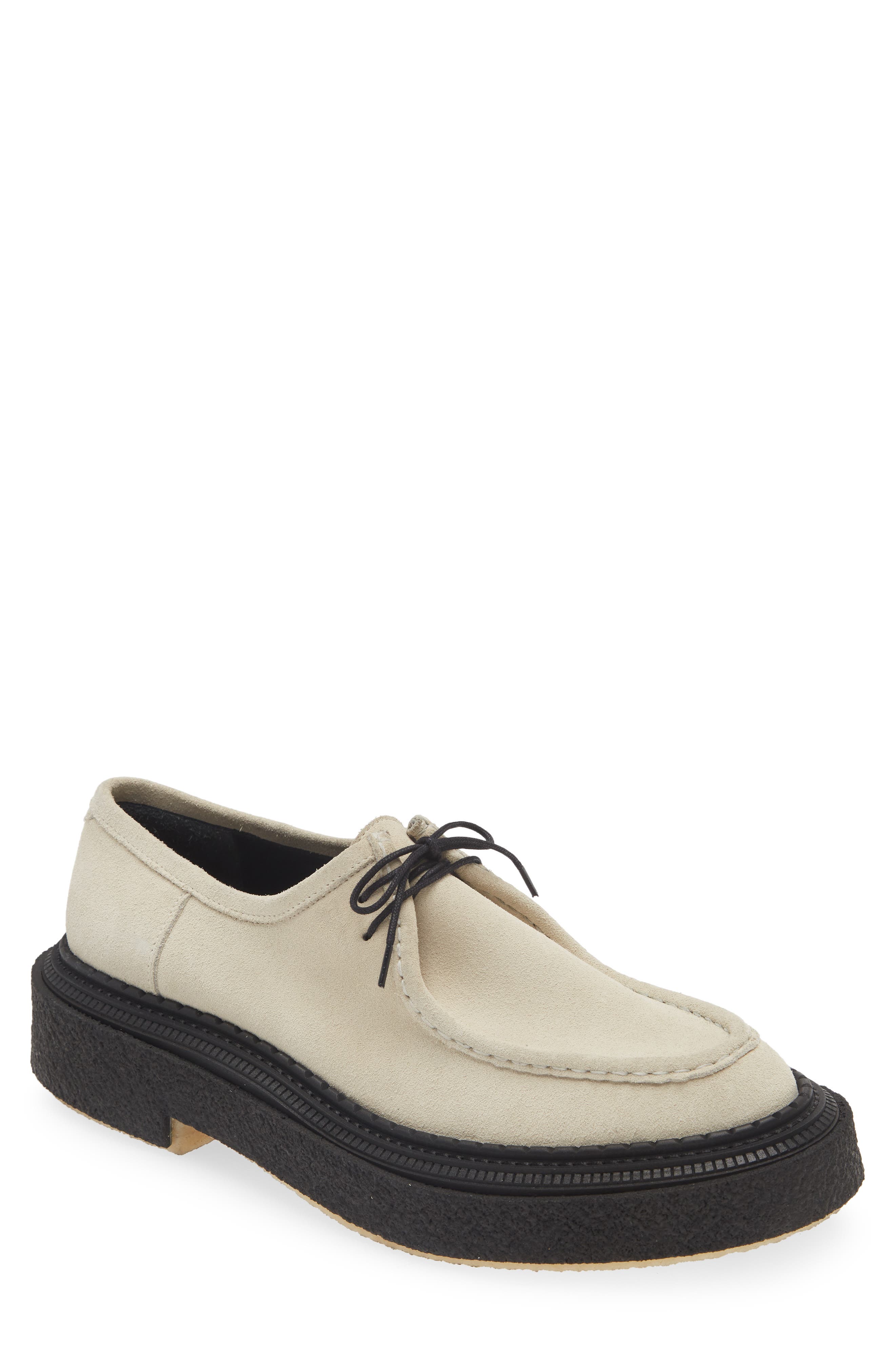 Wallabe Platform Boat Shoe, Main, color, IVORY CREAM