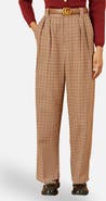 Yumi Check Wide Leg Pants