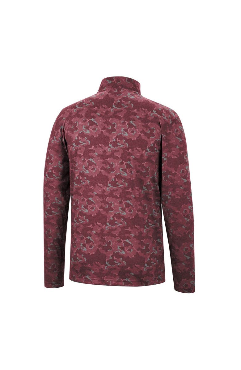 COLOSSEUM Men's Colosseum Maroon Virginia Tech Hokies Tivo Quarter-Zip Jacket, Alternate, color,