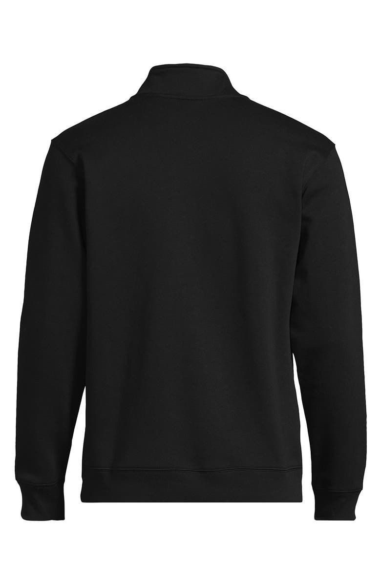 Lands' End Adult Quarter Zip Sweatshirt, Alternate, color, Black