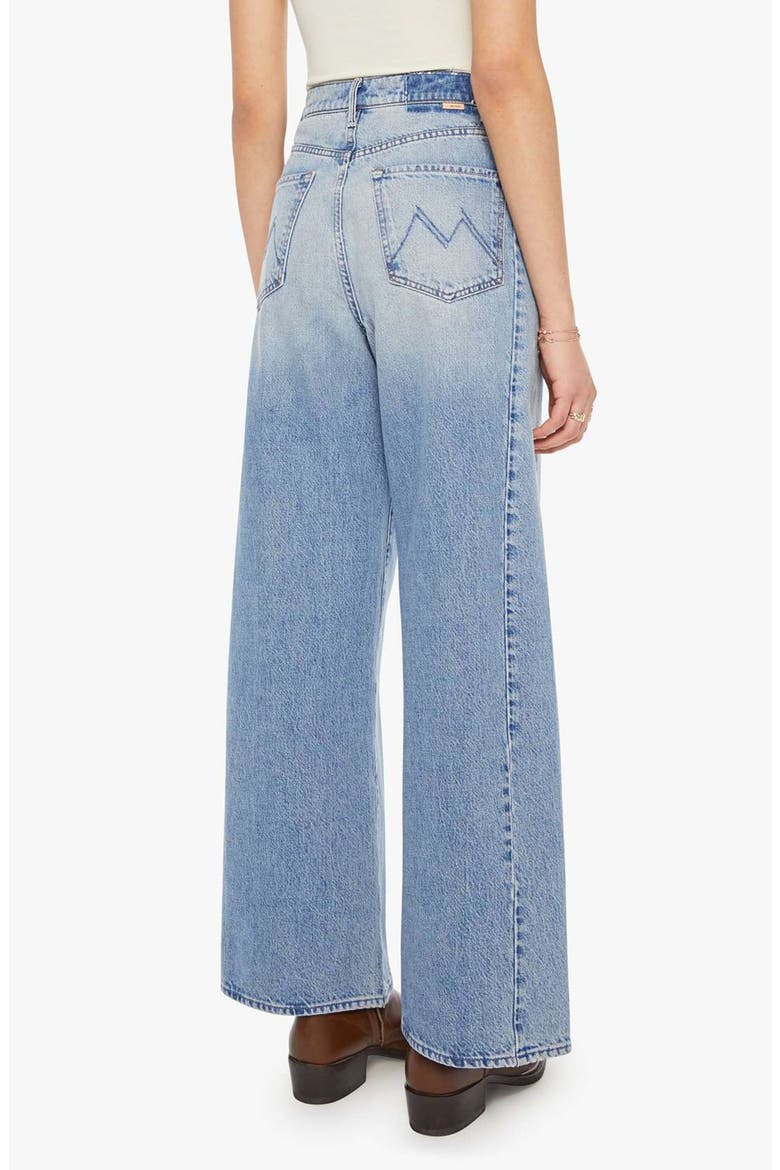 Pipe Dream Button Sneak High Waist Wide Leg Jeans, Alternate, color, LEAP AT THE CHANCE