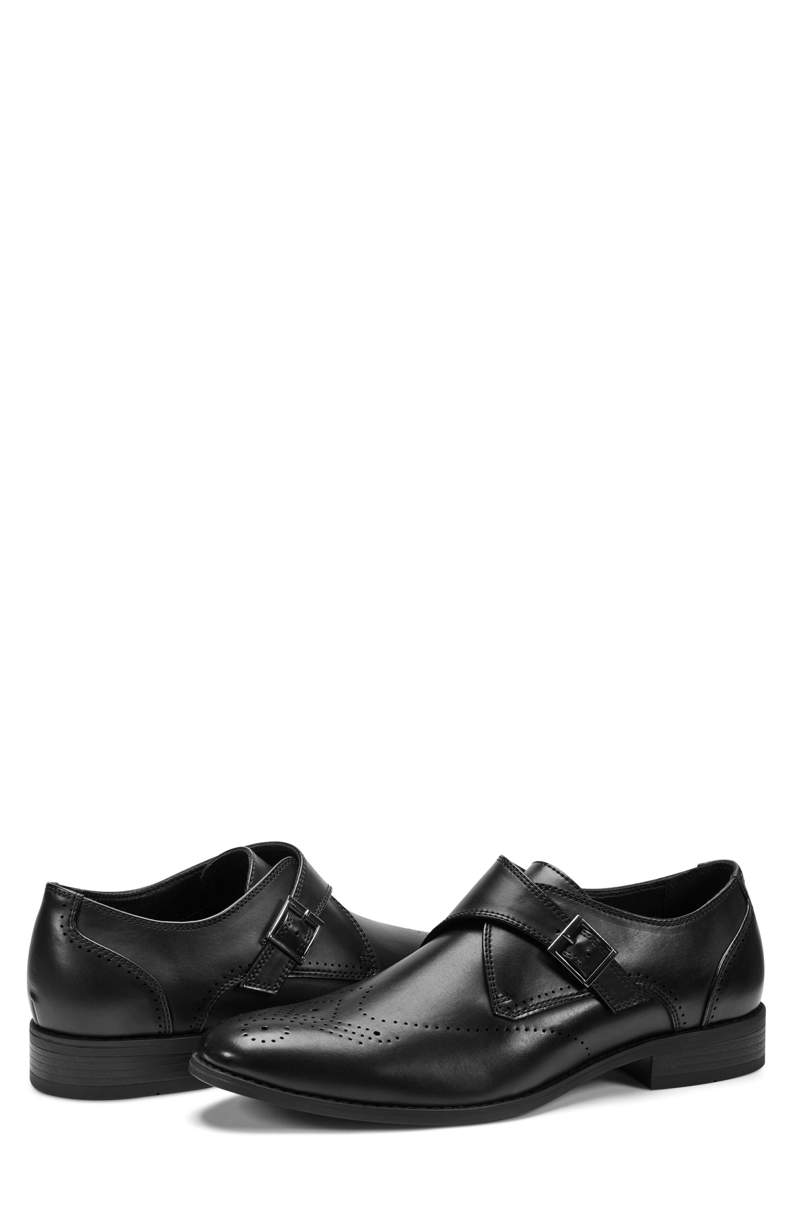 Kenneth Cole Reaction Cheer One Buckle Monk Shoe, Alternate, color, Black
