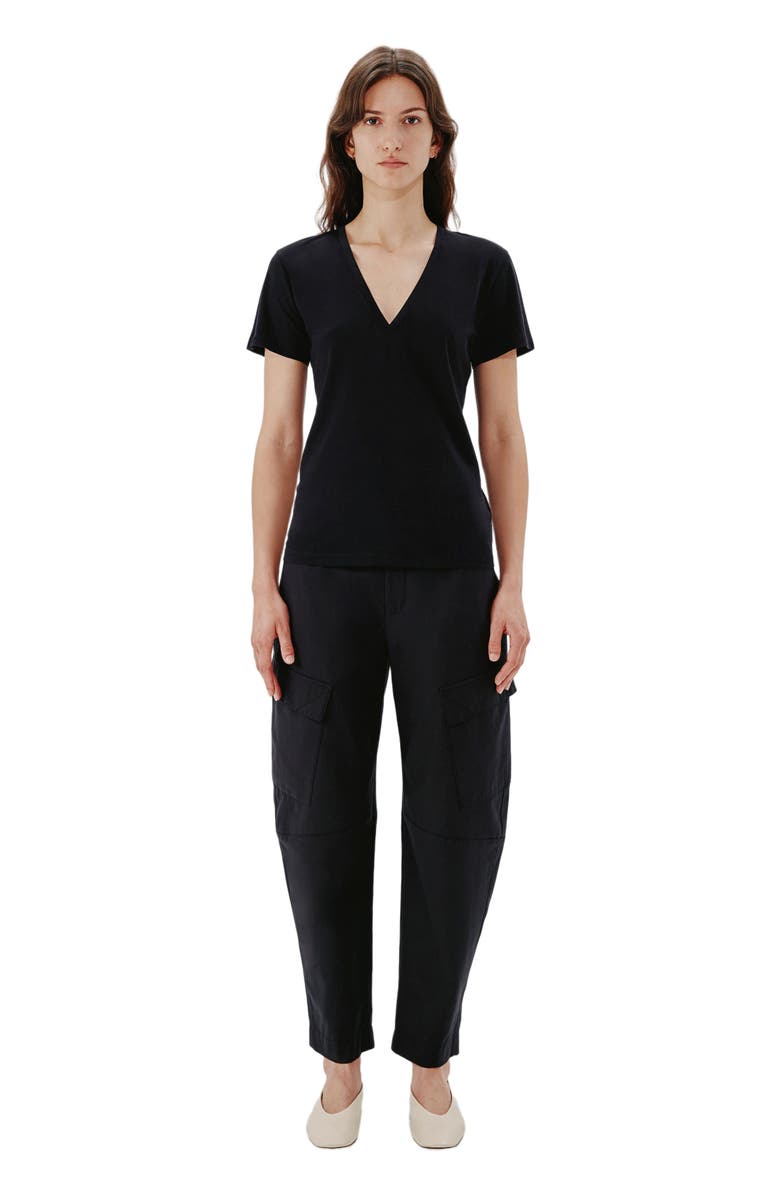 Another Tomorrow V-NECK TEE, Main, color, Black