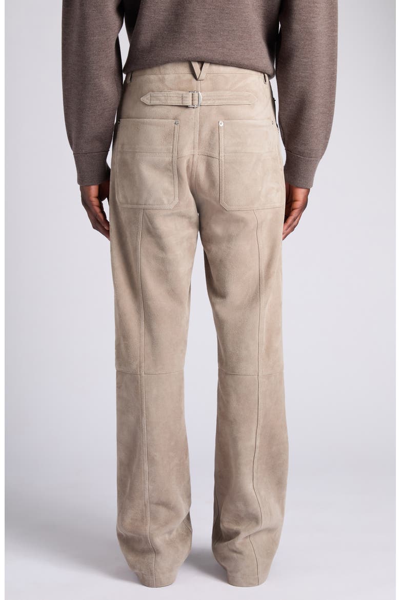 Suede Wide Leg Trousers, Alternate, color, 1796 GREY SEAL