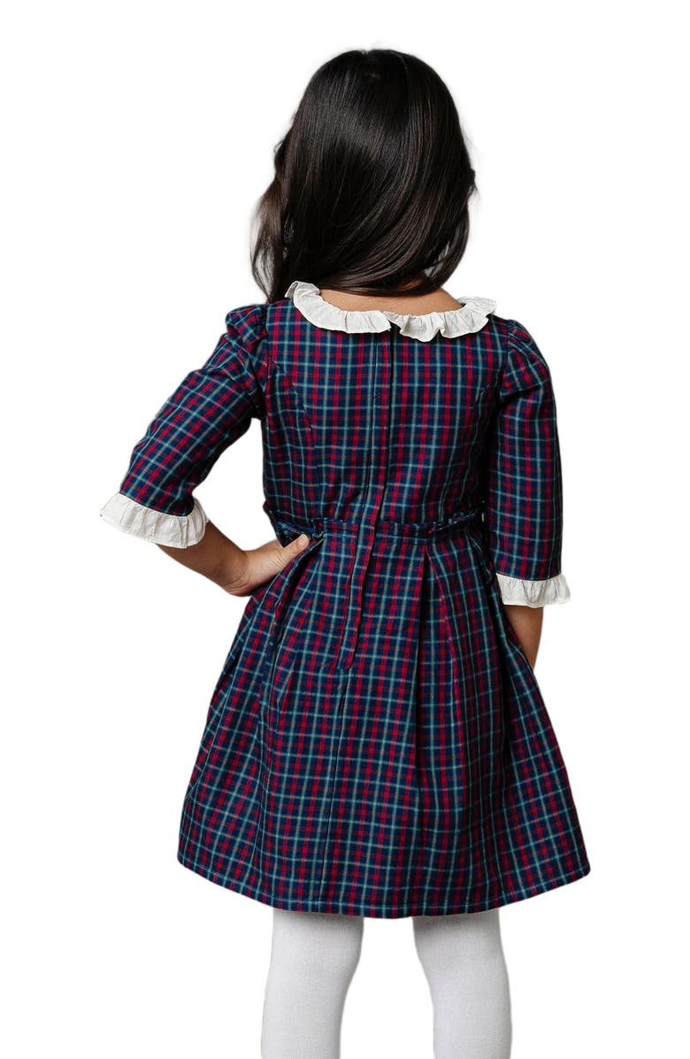 Hope & Henry Girls' Organic Ruffle Trim Party Dress, Toddler, Alternate, color, 